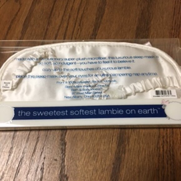 RARE Vintage Bath & Body  Works "lambie" Sleep Mask  NEW-NEVER BEEN OPEN - Picture 7 of 8